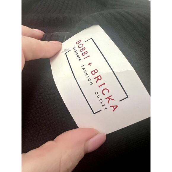 NWT Women's Black Sweater with Cut Outs Alfani Size Small New Designer - Picture 5 of 10